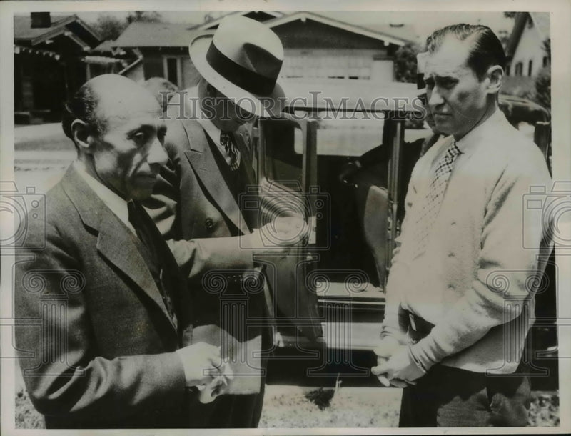 Load image into Gallery viewer, 1936 Press Photo Max Sherman, Captain Jack Suthard and Charles Hope
