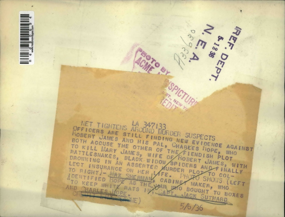 1936 Press Photo Max Sherman, Captain Jack Suthard and Charles Hope