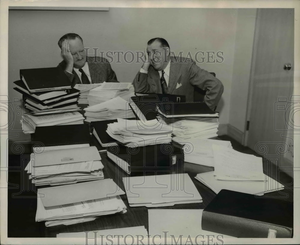 1952 Press Photo H M France John Graham Government Regulations Steel Wire