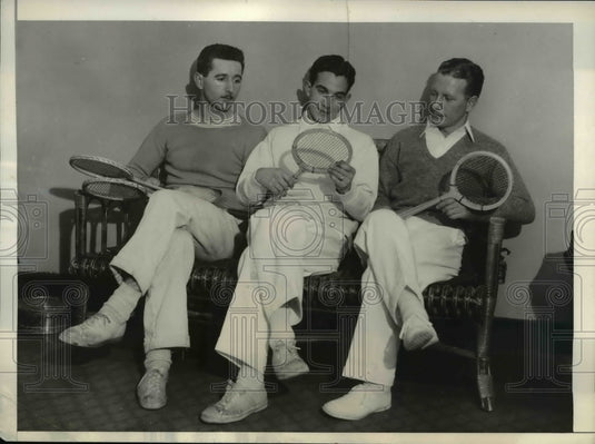 1934 Press Photo Harry Goodheart, Edgard Ratton and Edward Stapleton participant- Historic Images