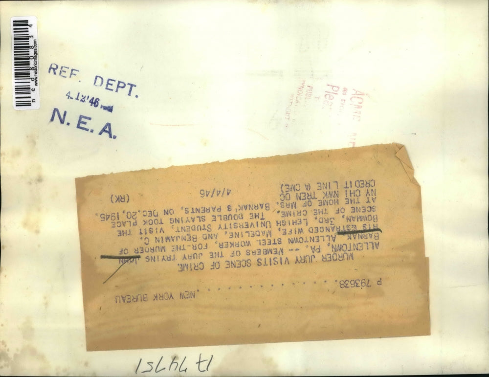 1946 Press Photo John Barnak, Allentown Steel Worker