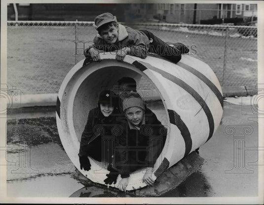 1936 Press Photo Harrison School in Cleveland, Ohio Lemley, KostikGala, Tichnell