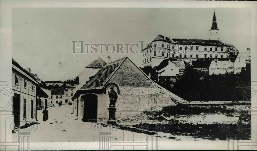 1938 Press Photo General view of Mikulov an ancient Morovian town near former