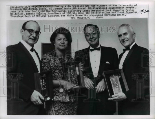 1964 Press Photo U of Southern California School of Journalism award winners
