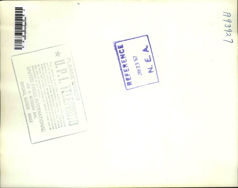 1967 Press Photo Moscow LE Thompson US Amb, Russian Pres N Podgomy