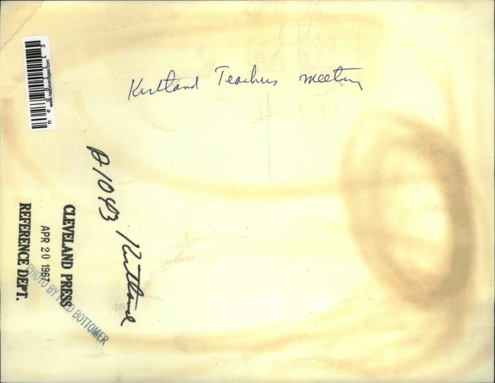 1967 Press Photo Kirtland Teachers meeting