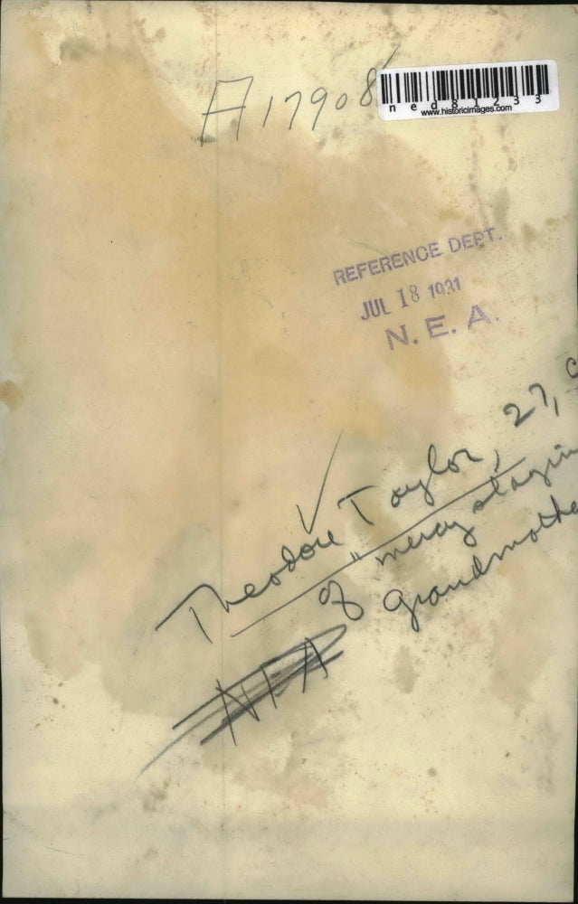 1931 Press Photo Theodore Taylor kllled grandmother in mercy slaying