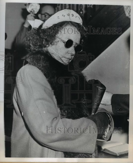 1946 Press Photo Jailed Philadelphia Pennsylvania Laura Balles Military Academy- Historic Images