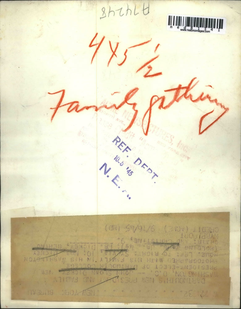 1945 Press Photo John Sloan Dickey New President-Elect Of Darthmouth College