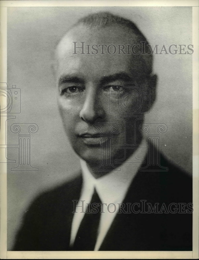1938 Press Photo Walter H.Richellkopp, United States Diplomat to Spain