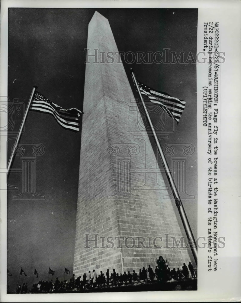 1967 Press Photo The Washington Monument