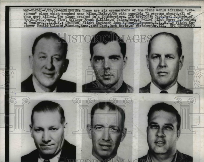 Load image into Gallery viewer, 1959 Press Photo The Jetstream plane crew members died after the crash
