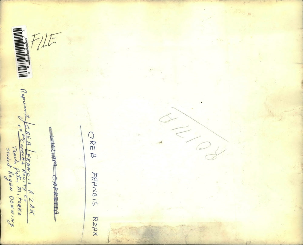 Press Photo Teacher Peter M. Terko, Student Regan Downing