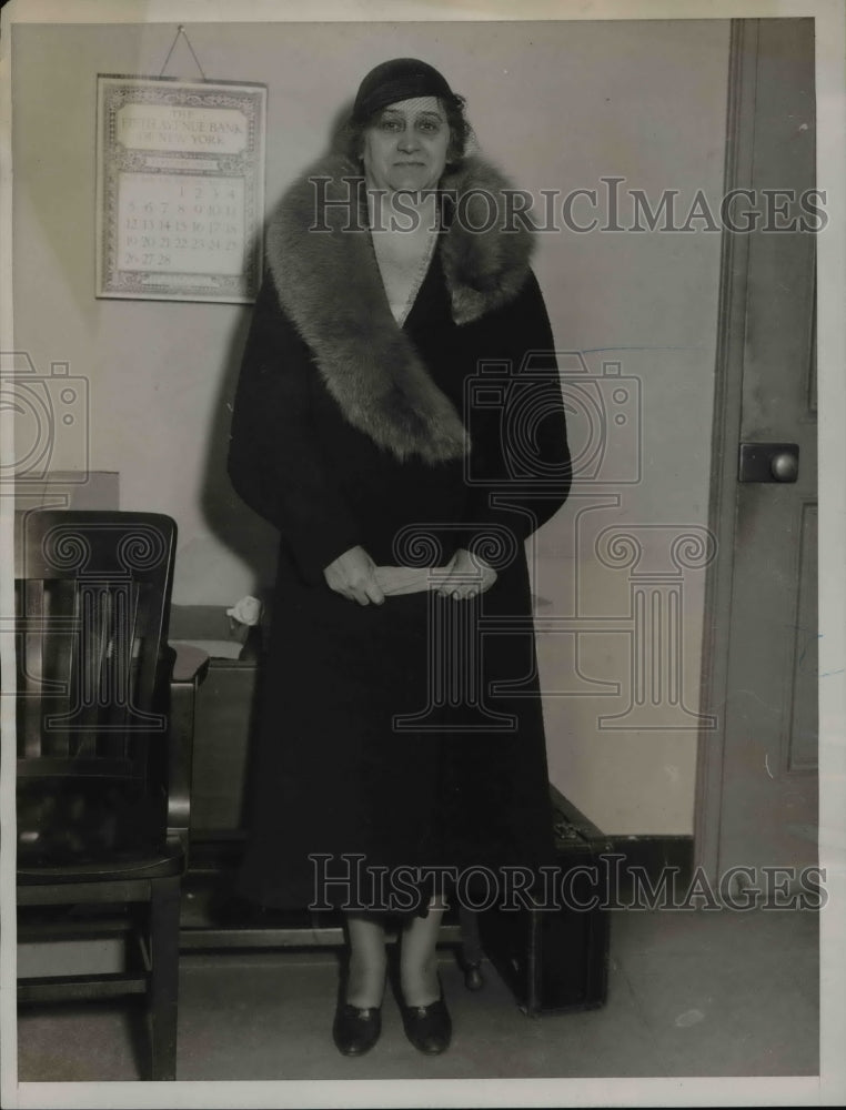 1933 Press Photo Mrs. French Scherder