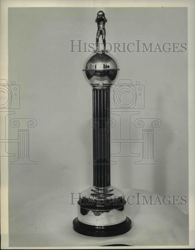 1938 Press Photo Cleveland Press Parochial League trophy