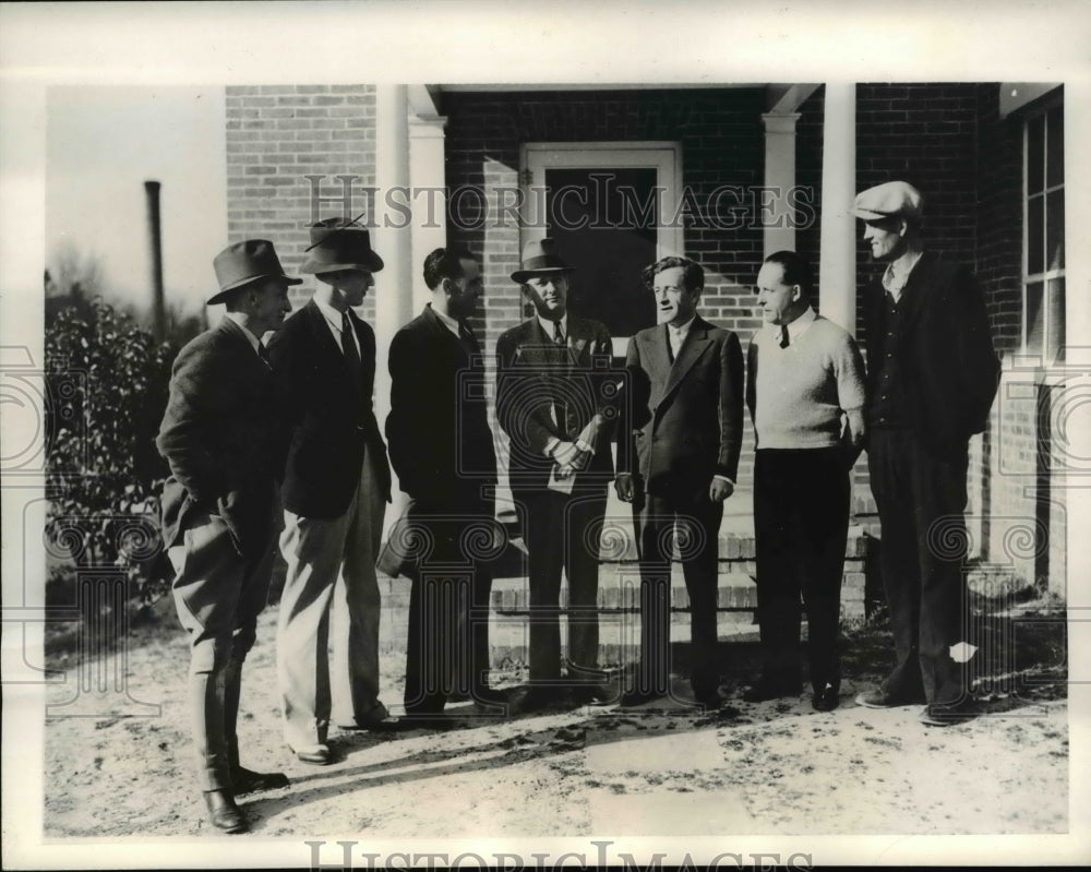 1935 Press Photo Coroner's jury members to investigate Mrs H Bradley death
