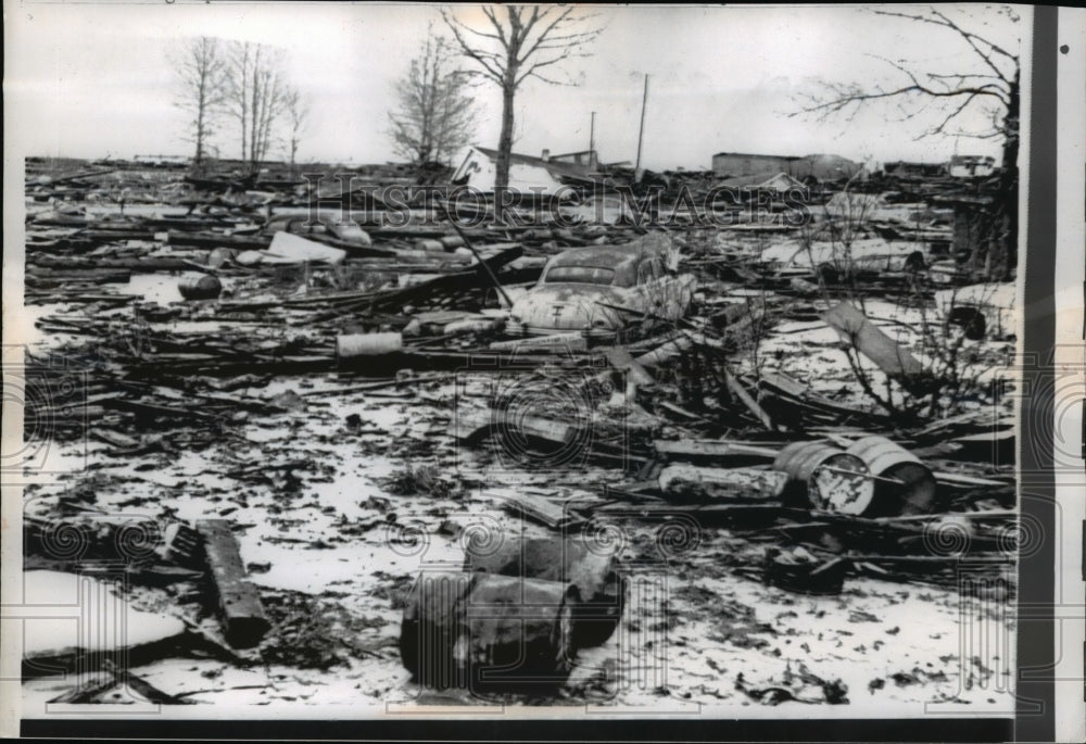1964 Press Photo Disaster wipe out Alaska town