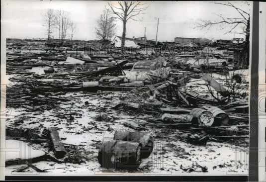 1964 Press Photo Disaster wipe out Alaska town
