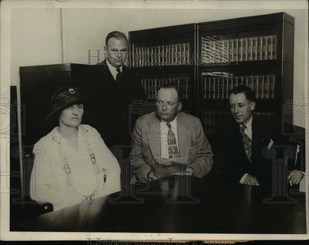 1926 Press Photo Mrs L Wiseman, Dept DA Davis, DA Keyes, SS Hahn