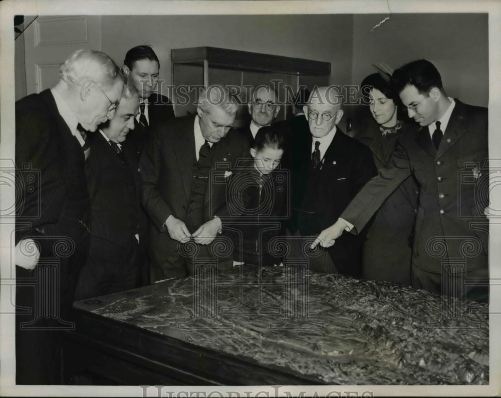 1938 Press Photo Historian Melville J.Weig at Wash. Historical Museum Dedication