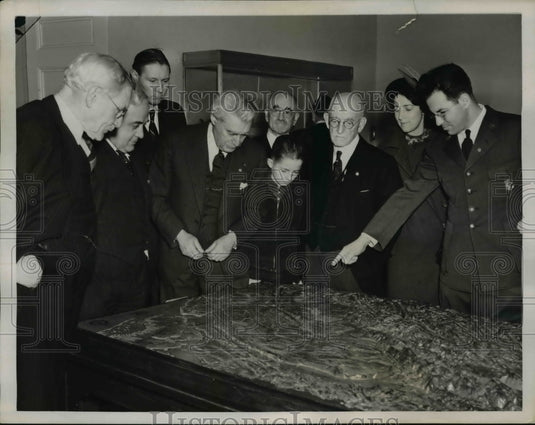 1938 Press Photo Historian Melville J.Weig at Wash. Historical Museum Dedication