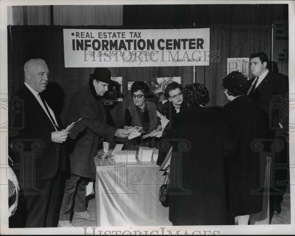 1967 Press Photo Real Estate Tax Information Center at Home & Flower Show
