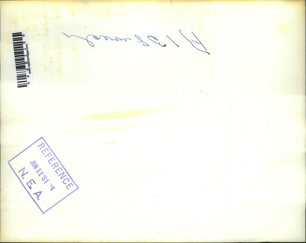 1961 Press Photo Car Crushed by Fallen Utility Pole, Charleston West Virginia