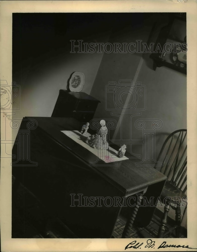 1936 Press Photo Group of 3 Lenci Ceramics from Lenart Import, Ltd.