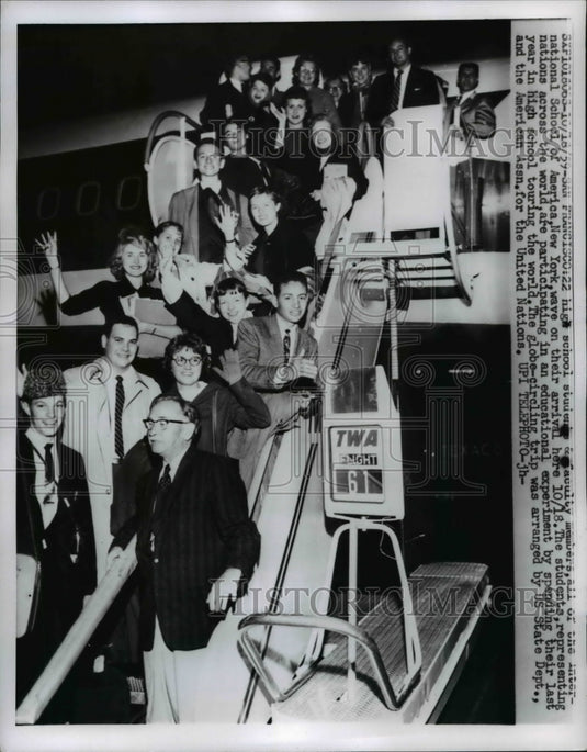 1959 Press Photo San Francisco 22 high school students and faculty members