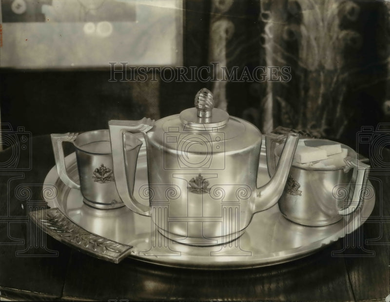 Load image into Gallery viewer, 1935 Press Photo Tea Set by New Tea Service
