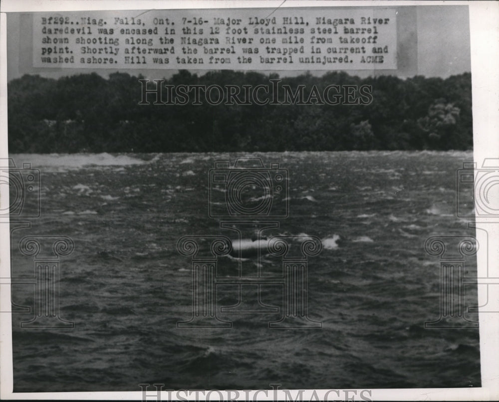 Press Photo Major Lloyd Hill, Niagara River Daredevil- Historic Images