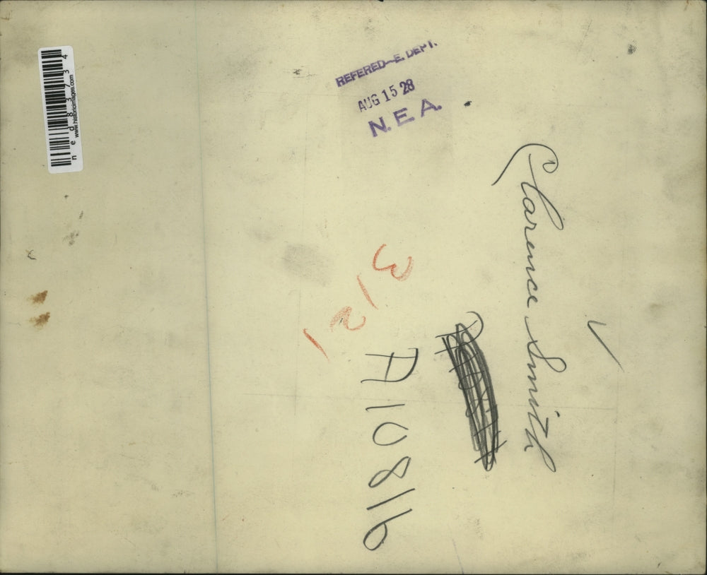 1928 Press Photo Clarence Smith at the hospital bed