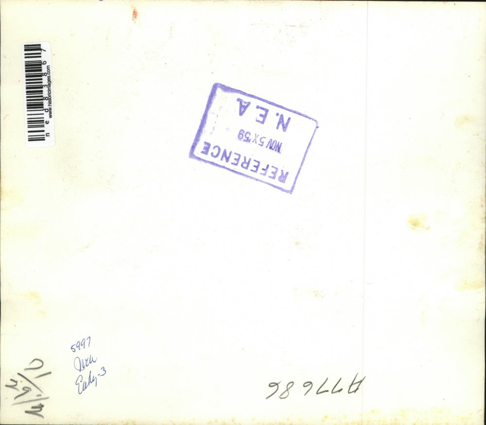 1959 Press Photo L-R Edgar F. Kaiser shook hand with David McDonald