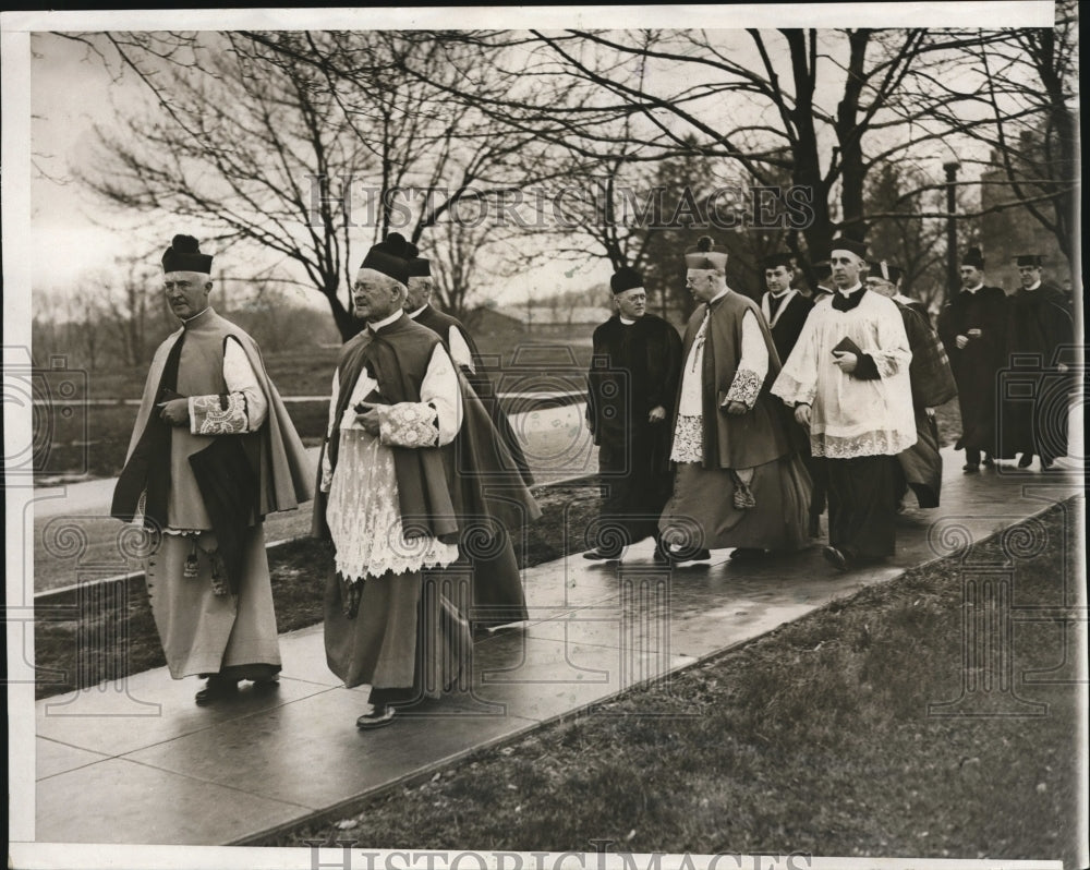1932 Press Photo Celebration of Pope Pius Xi at National Shrine