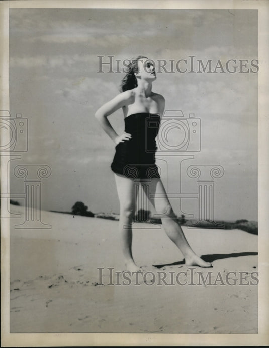 1947 Press Photo Hutchinson Kansas Neda Butts Sand Hills Queen- Historic Images