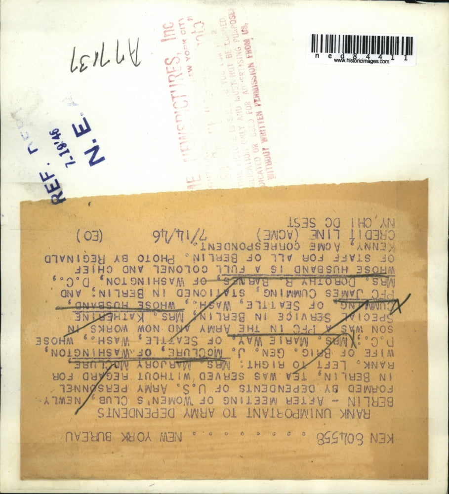 1946 Press Photo Mrs M. McClure, Mrs Marie Way, Mrs K. Cumming & Mrs D. Barnes