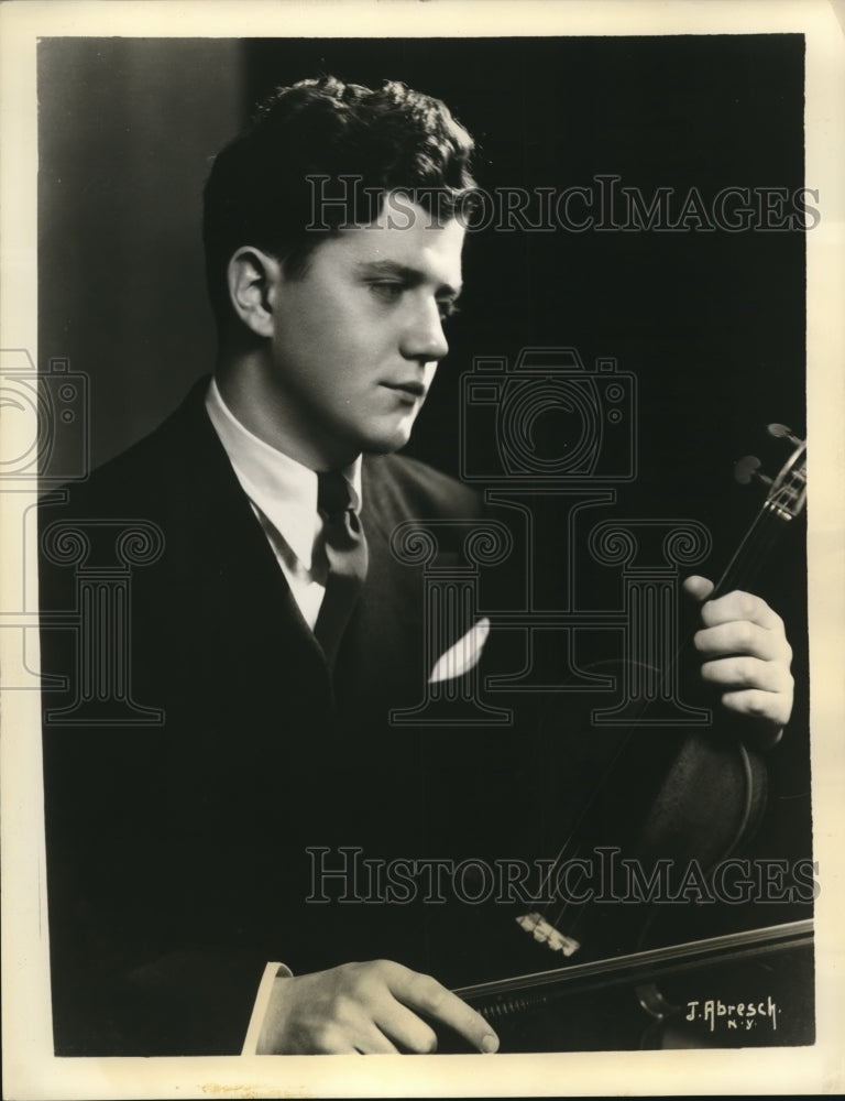 1936 Press Photo Joseph Knitzer, 22-year-old American violinist