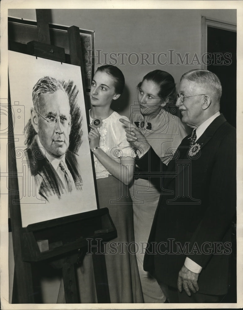 Load image into Gallery viewer, 1936 Press Photo Chicago Il J G Barton who was for Cleveland, Bryan and Wilson
