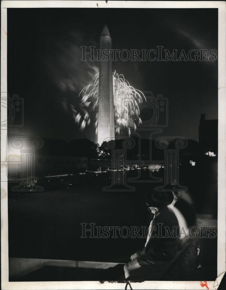1936 Press Photo Independence Day of the grounds of the Washington Monument
