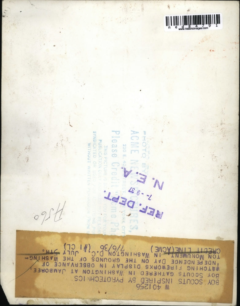 1936 Press Photo Independence Day of the grounds of the Washington Monument