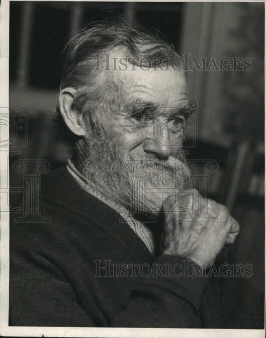 1932 Press Photo Geo Hasting, 76, Penfield farmer