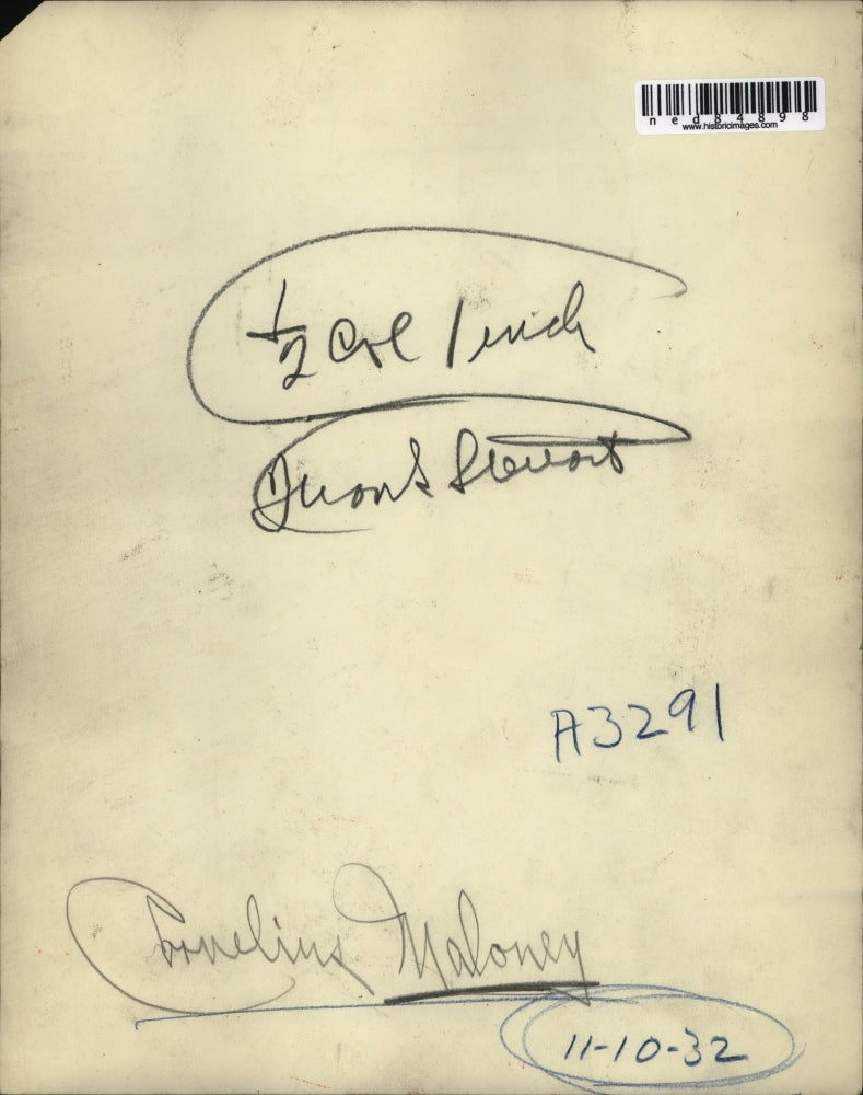 1932 Press Photo Ornelius Maloney