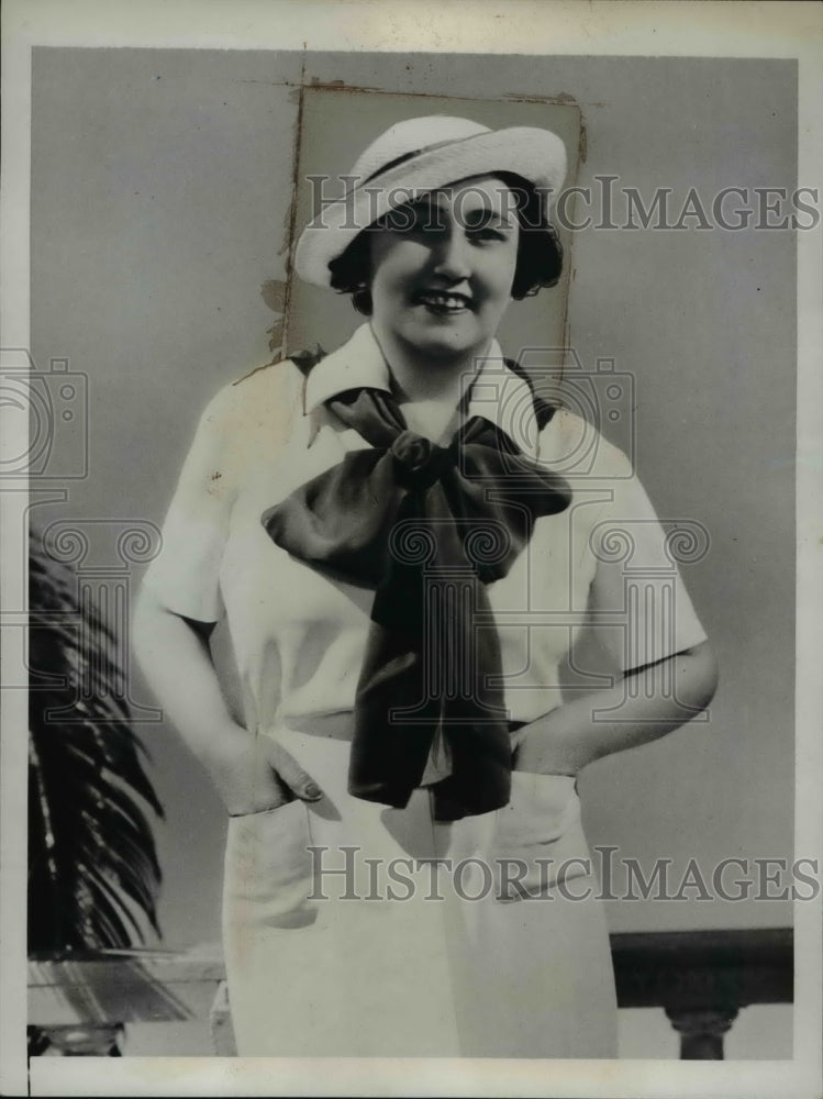 1935 Press Photo Claddia Cranston Novelist Amazon Theodore Roosevelt Haiti Andes
