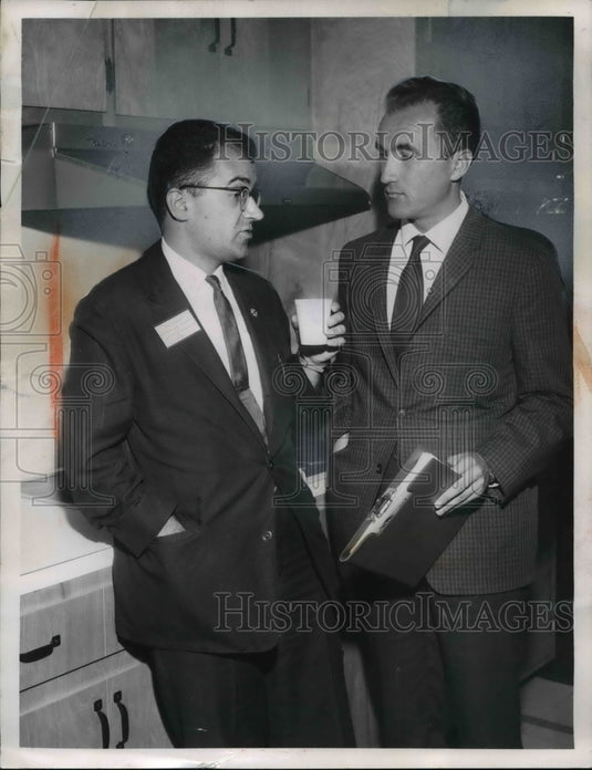 1952 Press Photo Jauvs Zieliuski Poland Ljubisa Adamovic Yugoslavia