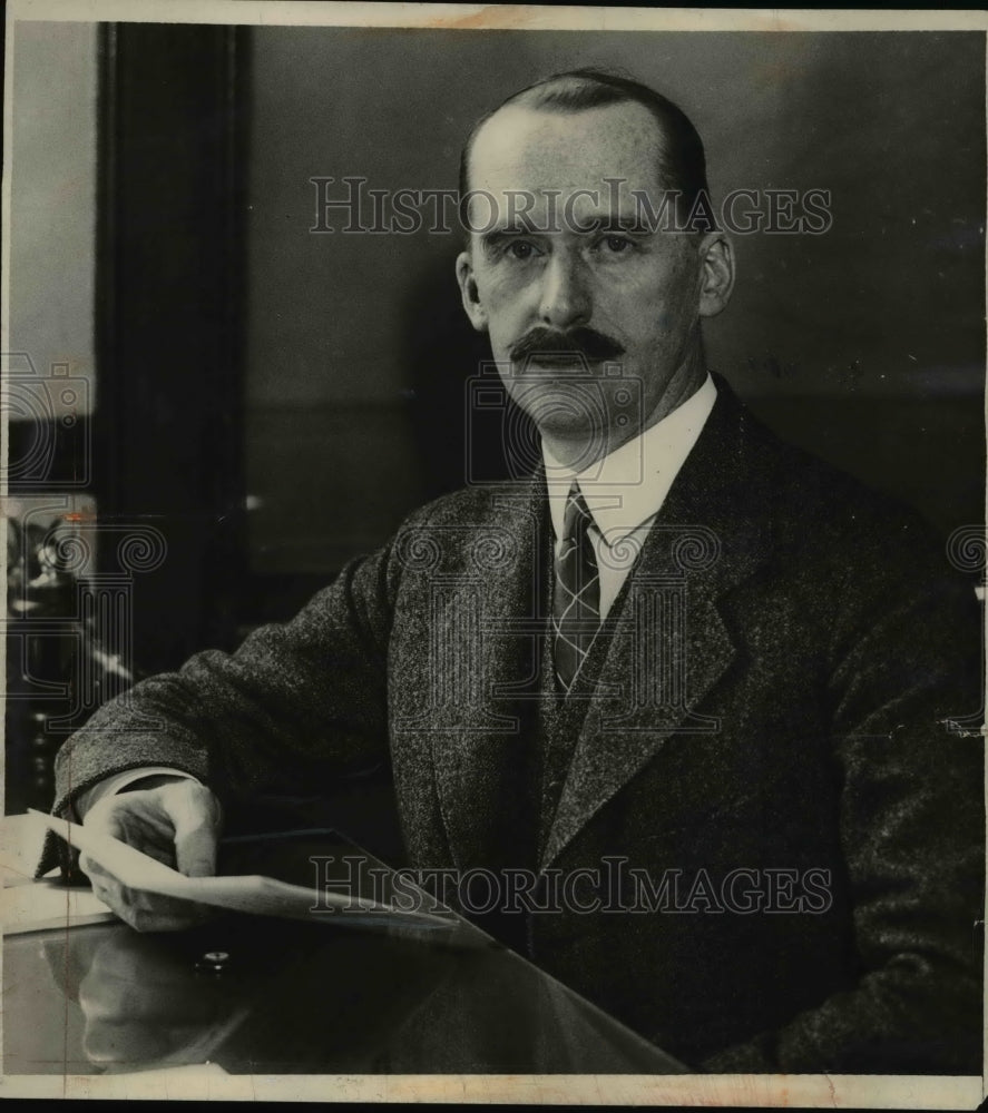 1927 Press Photo Col. Leonard Vice President The Clinland Trust Co.