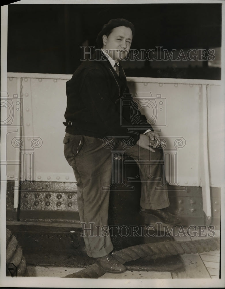 1938 Press Photo Charles A. Scarpello, Baltimore MD, Fighting in Spain