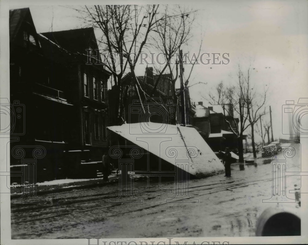 1936 Press Photo Wheeling West Virginia floods where 27 died - ned85322
