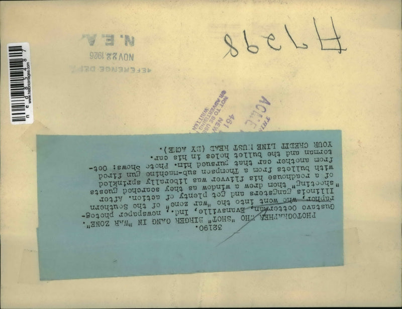 Load image into Gallery viewer, 1926 Press Photo Gustavo Oetterman,Newspaper photographer who went into War Zone
