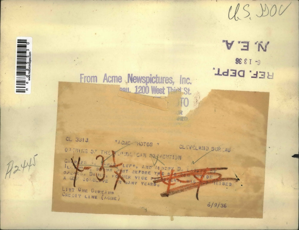 1936 Press Photo Opening Of The Republican Convention