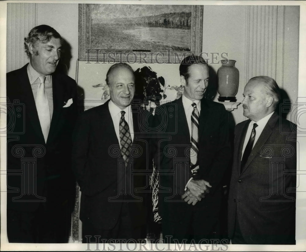 1970 Press Photo Frederick Warener, Jacques Kosciusko Morizet, Aleksei Zakharov